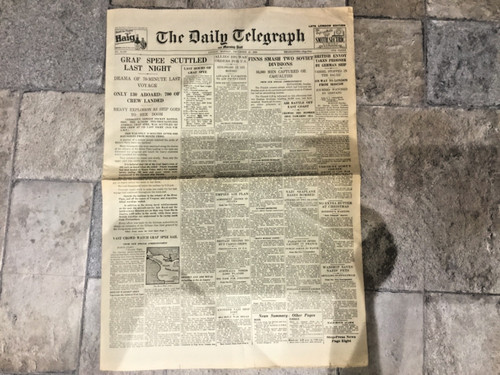 Vintage newspaper the daily - vintage,