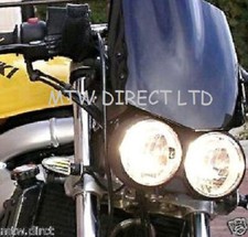 MOTORCYCLE SUZUKI 1200 BANDIT  DOMINATOR TWIN ROUND HEADLIGHT BLACK FINISH 