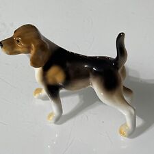 Beagle dog figurine, Vintage, Hand Painted