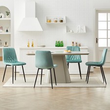 4X Velvet Dining Chairs