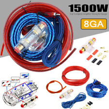 1500W Car Power Amplifier Wiring Kit Audio Subwoofer AMP RCA Power Cable Sub New
