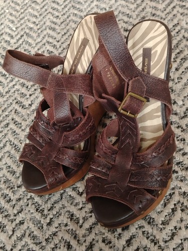 River island brown leather - brown,