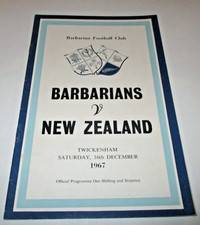 1967 BARBARIANS v NEW ZEALAND