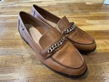 Dune Gemmas Women’s Loafers Size 8/41 Brown Leather Hardly Worn No Box