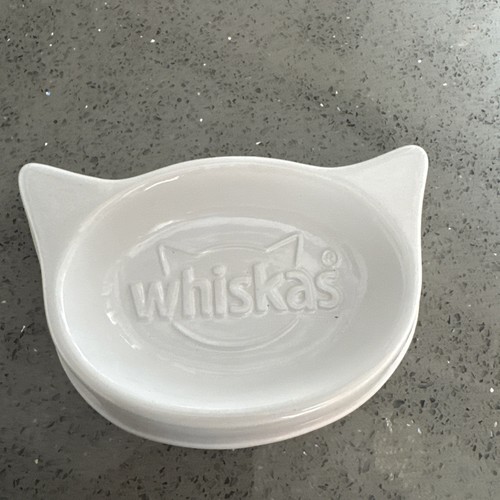 Whiskas white ceramic food - ceramic,