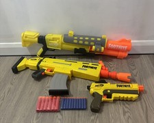 Nerf Fortnite Blaster Bundle – 3 Guns + Darts – Complete & Working – VGC