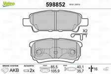 Rear Disc Brake Pad Set VALEO