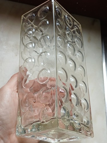 Retro 1970s clear bubble glass - bubble,