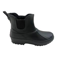 WOMENS LADIES RAIN SHORT ANKLE WATERPROOF CHELSEA WELLIES WELLINGTON BOOTS SIZE