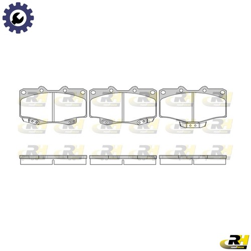 Brake pad set - pad,