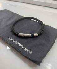 Emporio Armani Black Leather