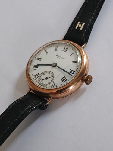 Waltham 9ct 375 - gold, mens