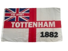 Tottenham Hotspur FC  Flag 5ft by 3ft - Spurs  Scarf Badge Poster Stickers