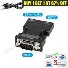 HDMI to VGA Converter Adapter Cable HDMI INPUT to VGA OUTPUT  for TV PC Monitor