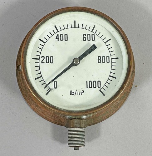 Vintage brass pressure - pressure,