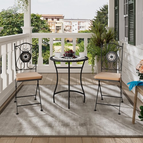 Mosaic bistro set garden table - set,