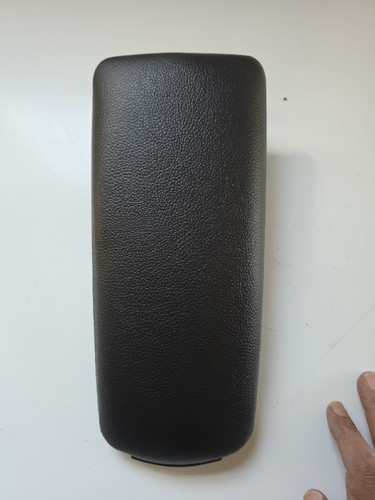 Black leather armrest center - black,