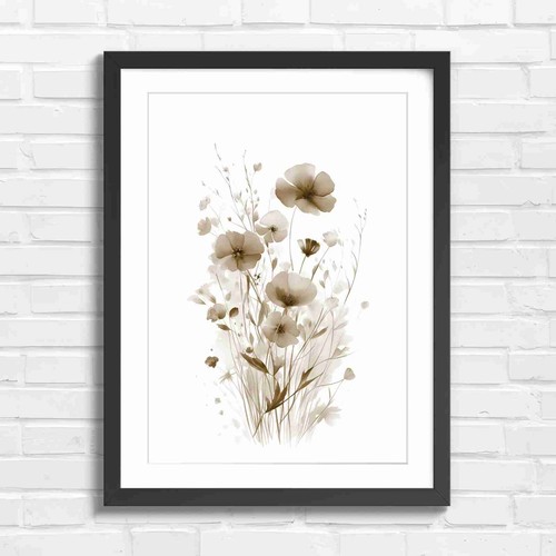Delicate orange poppy - poppy, floral