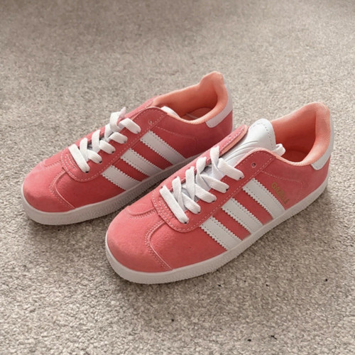 Adidas gazelle pink white lace - adidas,