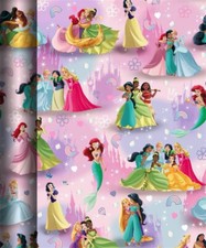  6M Hallmark Disney Princess Wrapping Paper Rolls 3 x 2 M rolls - Fast Postage