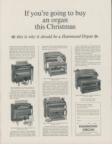 1963 hammond organ console - 1963,