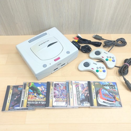 Sega saturn console - sega, white