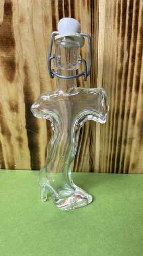 Vintage clear glass high - vintage,