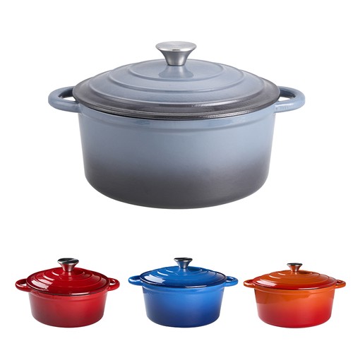 Cast iron pot with - lid, non