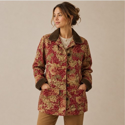 Bean vtg 90s red floral - vtg,