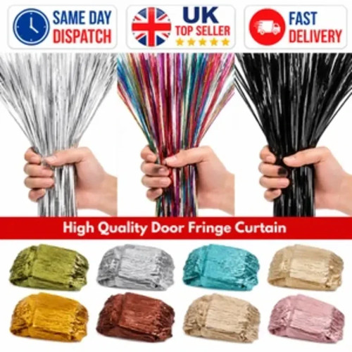 Hanging glitter curtains - hanging,