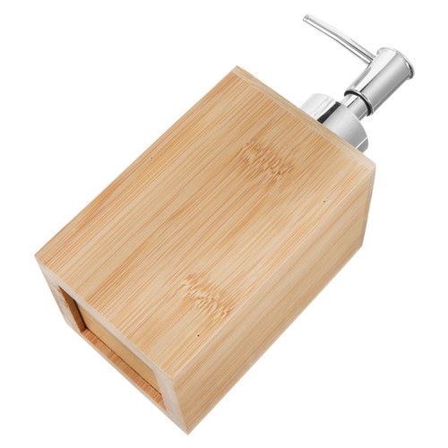 Bamboo hand soap bottle - bamboo,