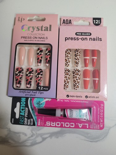 Long nail set - long, (press