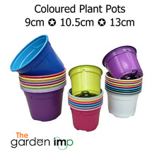 Coloured Plastic Plant Pots