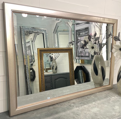 Large antique silver - silver, wall