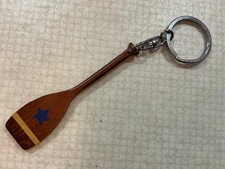 Blue Rowing Boat Oar Navy Blue Star Key Ring Bag Accessory