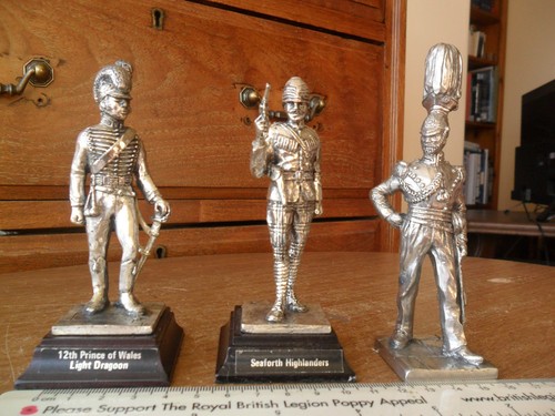 Vintage pewter military - pewter,