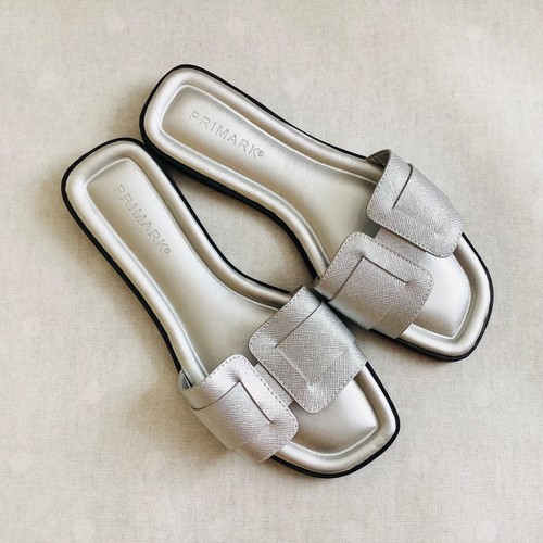 New primark silver flat - silver,