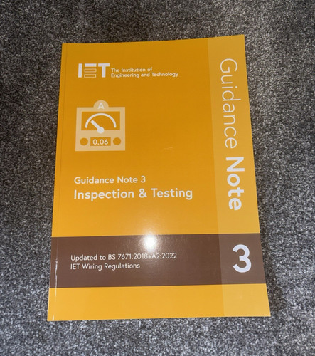 Iet guidance note inspection - iet,