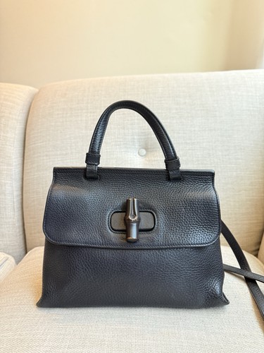 Gucci black leather - gucci,