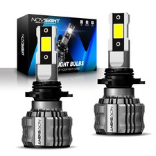 NOVSIGHT 9005 HB3 LED Bulbs 6500K High Low Beam Fog Light Bulbs 15000LM 72W IP68
