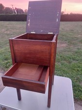 Antique/retro Telephone Hall Occasional Table With Draw Lift Up Lid Nice Piece