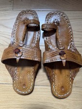 Women Kolhapuri Leather Chappal Jesus flat Indian Size Uk 6