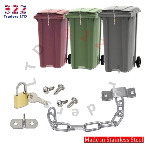 Wheelie bin lid chain - bin,