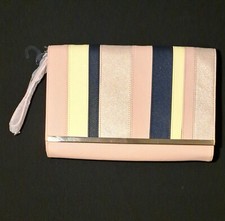 Ben de Lisi striped clutch bag
