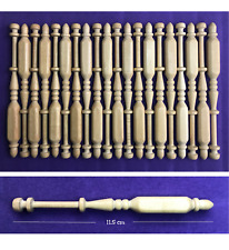 10 Pairs of Continental Square Fancy Lace Making Bobbins by Harlequin Lace