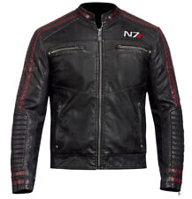 MASS EFFECT 3 - N7 COMMANDER SHEPARD STYLISH REAL LEATHER JACKET