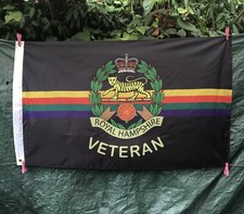 Royal Hampshire Regiment 5’ x 3’ Veteran Colours Flag ( RHR-V ) 14