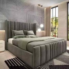 Ottoman bed winged plush - bed,
