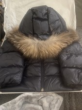 Moncler Padded Coat Age 2 Years 92cm Navy Blue Jacket Very Good Condition Winter