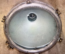 Original Marine lamps - chromed search light, 5 wing nut fastenings,
